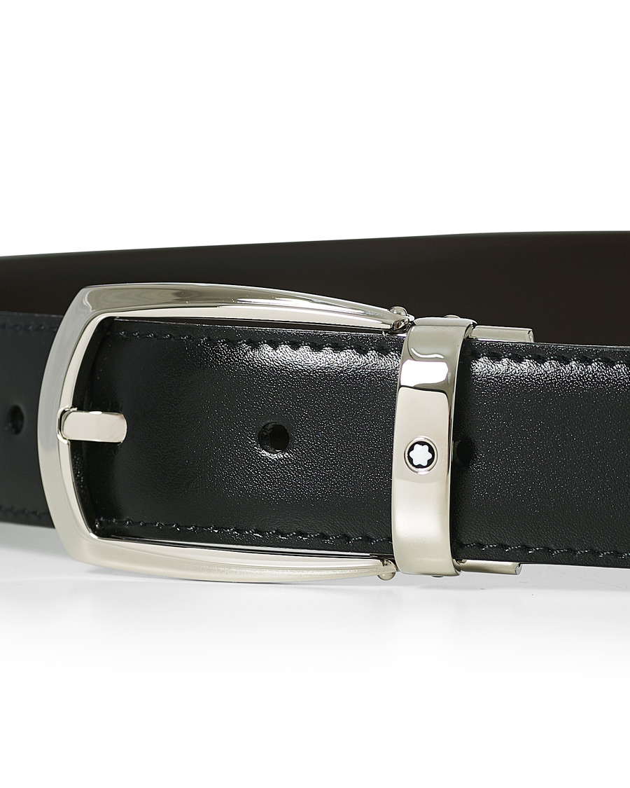 Men | Montblanc Oblong Horseshoe Buckle 30mm Belt Black | Montblanc | Oblong Horseshoe Buckle 30mm Belt Black