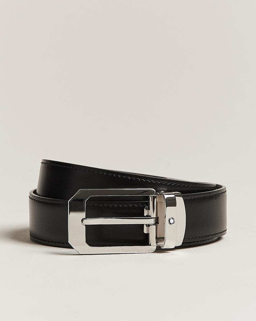Men | Belts | Montblanc | Reversible Rectangular Buckle 30mm Belt Black/Brown