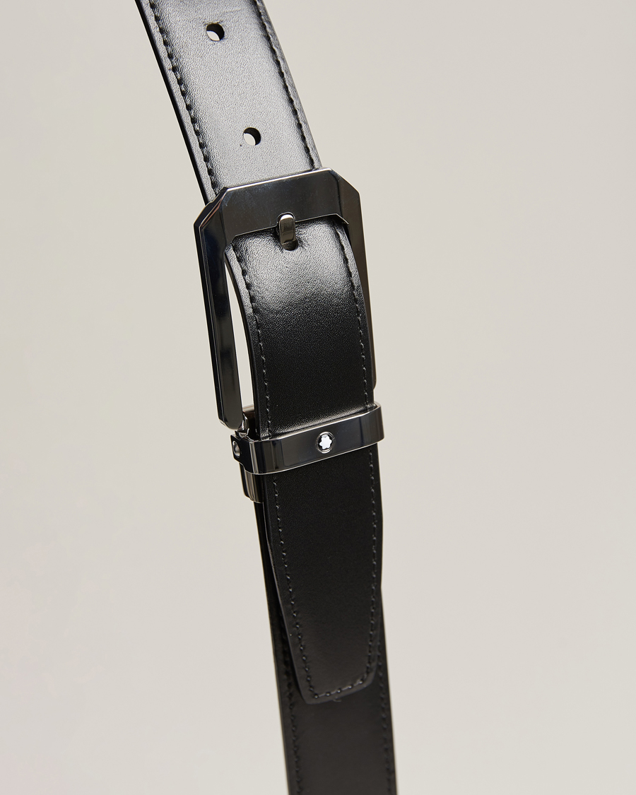 Men | Belts | Montblanc | Reversible Rectangular Buckle 30mm Belt Black/Brown