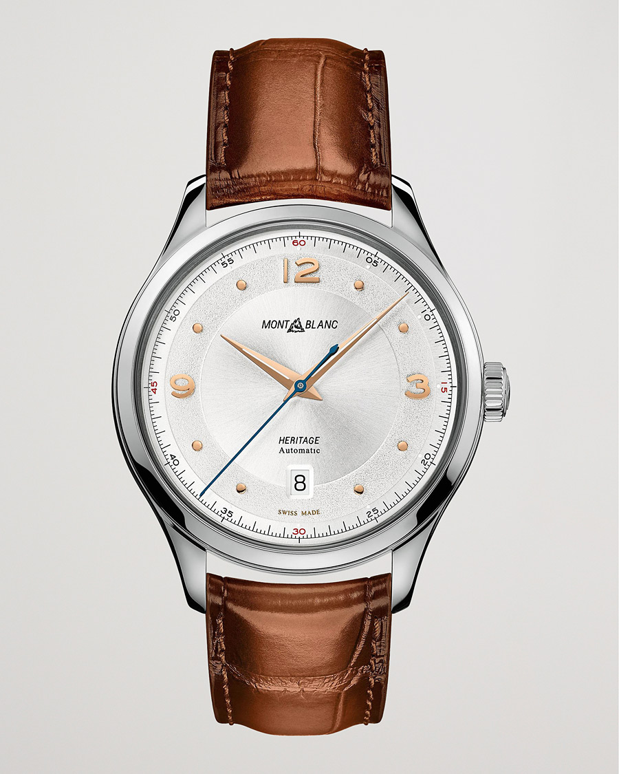 Men | Leather strap | Montblanc | Heritage Automatic Date White