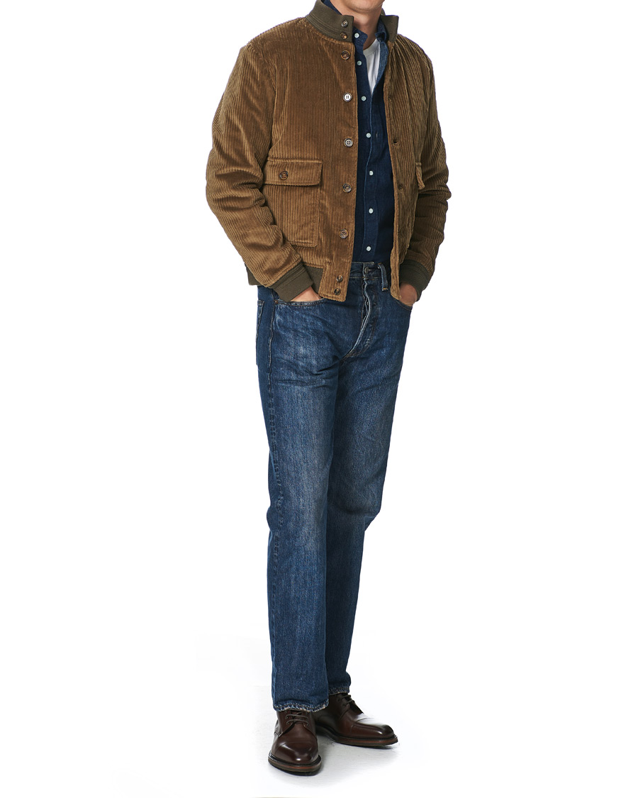 Men | Shirts | Gitman Vintage | Button Down Denim Shirt Dark Indigo