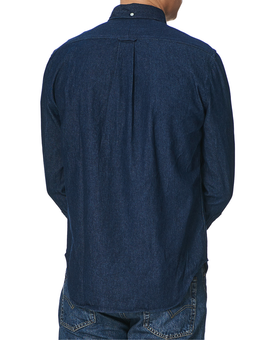 Men | Shirts | Gitman Vintage | Button Down Denim Shirt Dark Indigo
