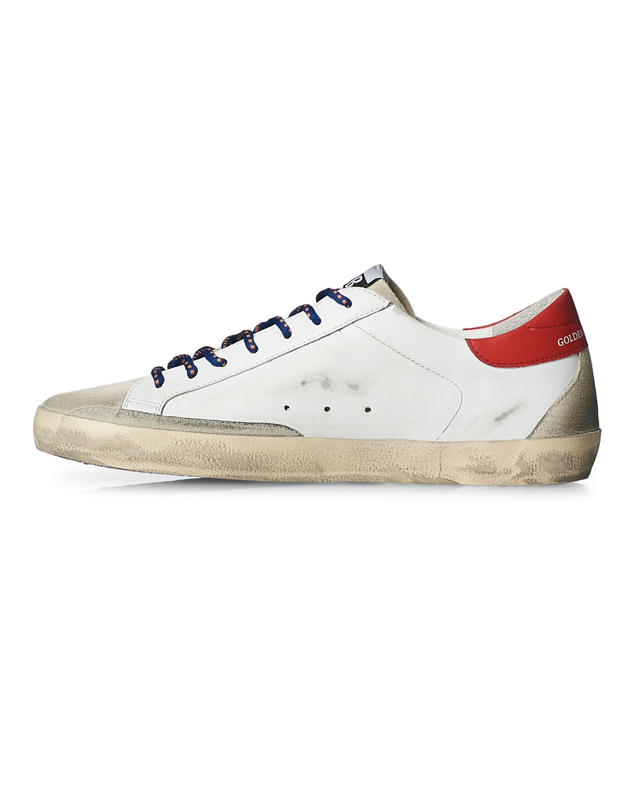 Men | Golden Goose Deluxe Brand Super-Star Sneaker White/Red | Golden Goose | Deluxe Brand Super-Star Sneaker White/Red