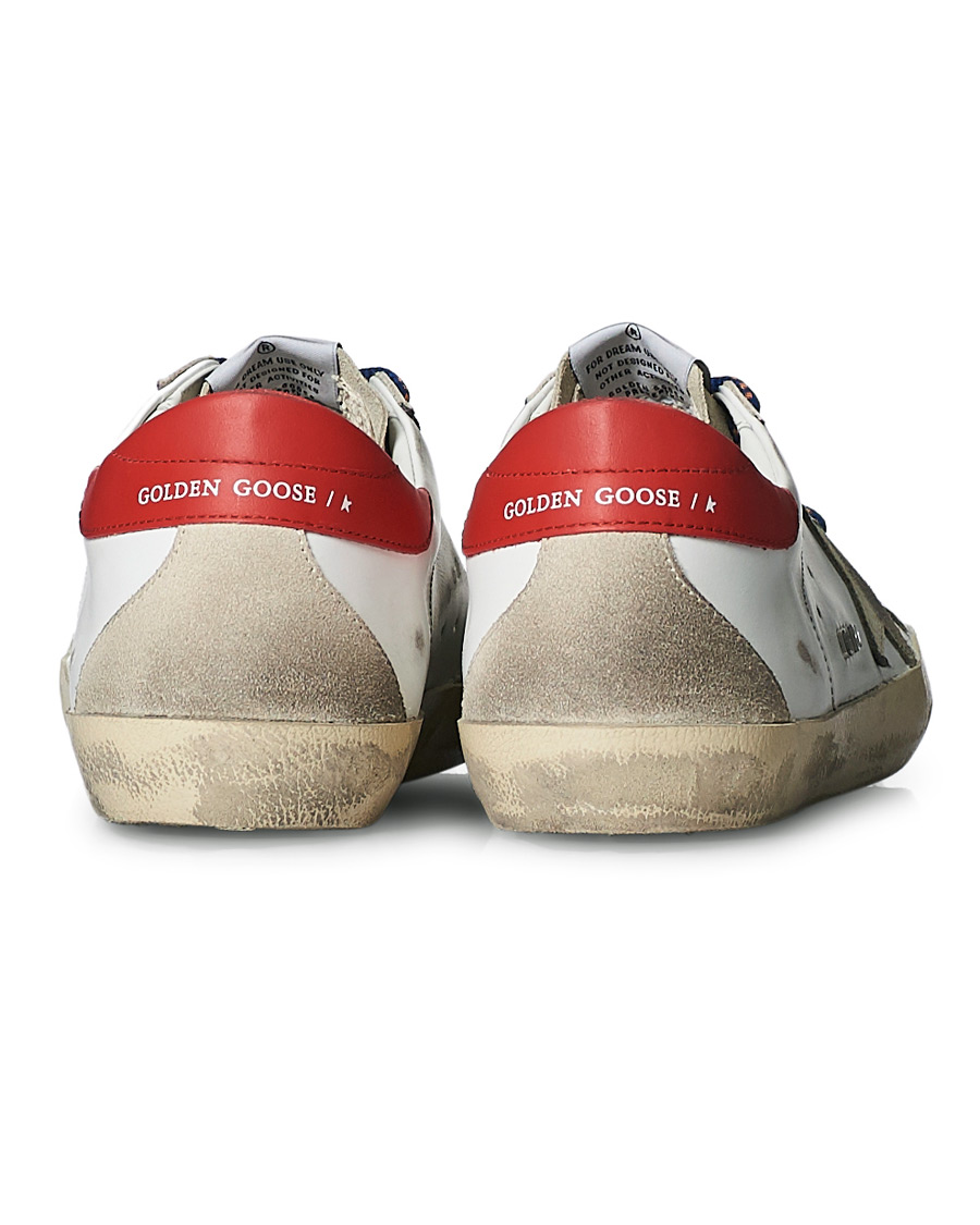 Men | Golden Goose Deluxe Brand Super-Star Sneaker White/Red | Golden Goose | Deluxe Brand Super-Star Sneaker White/Red