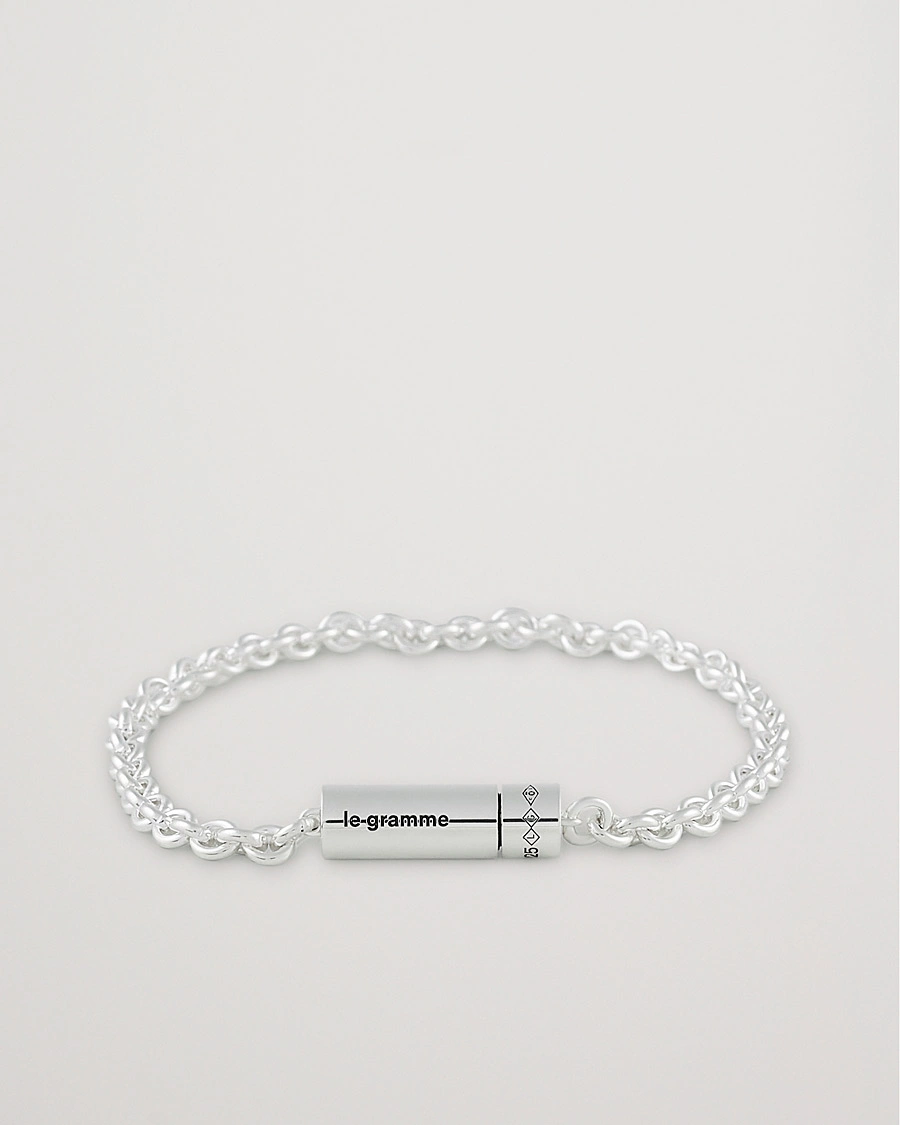 Men | Jewellery | LE GRAMME | Chain Cable Bracelet Sterling Silver 11g