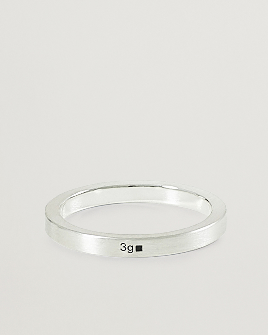 Mens Jewellery Rings Le Gramme Sterling Silver La 3g Polished Ribbon Ring in Metallic for Men 