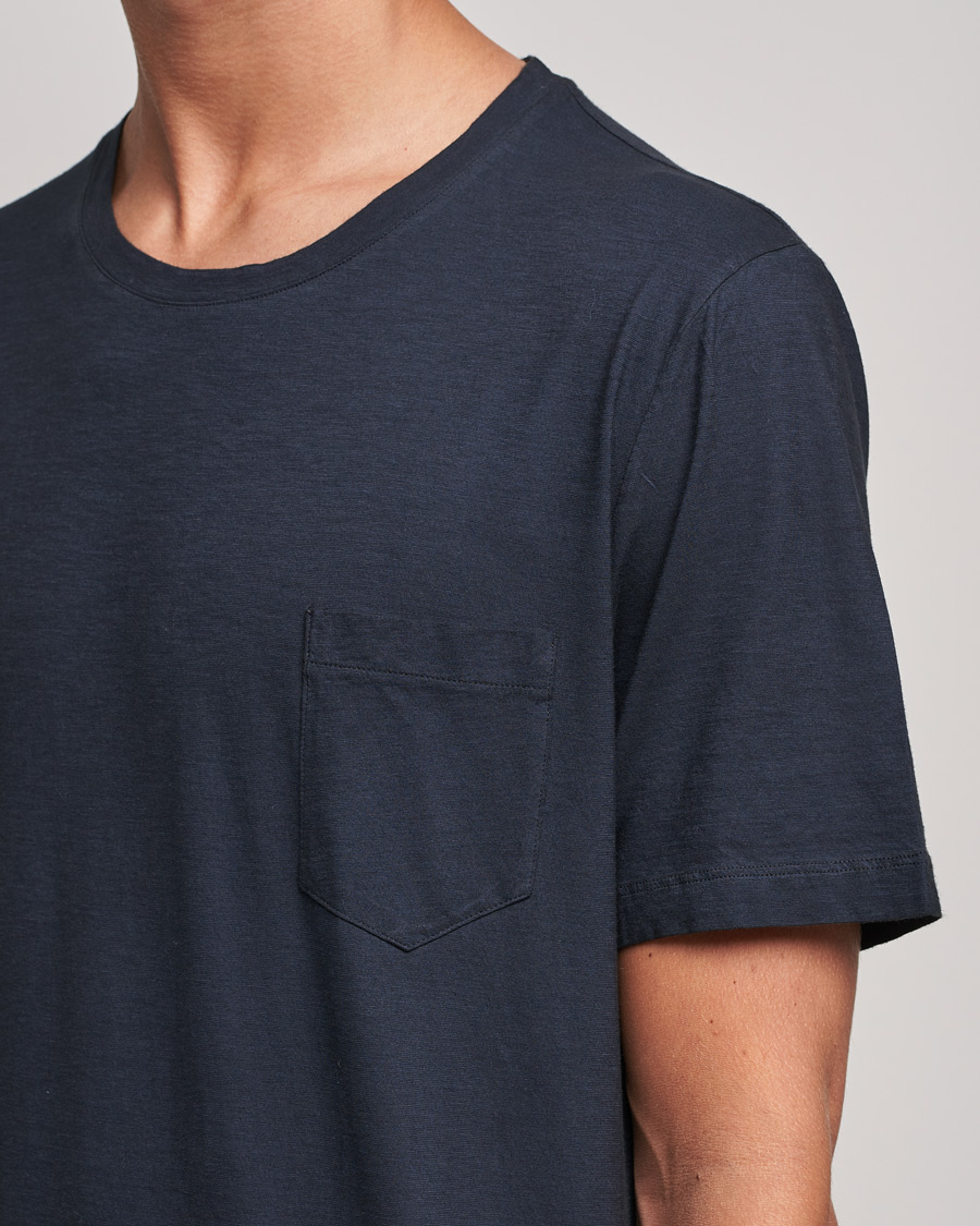 Men | T-Shirts | Massimo Alba | Panarea Watercolor T-Shirt Washed Black