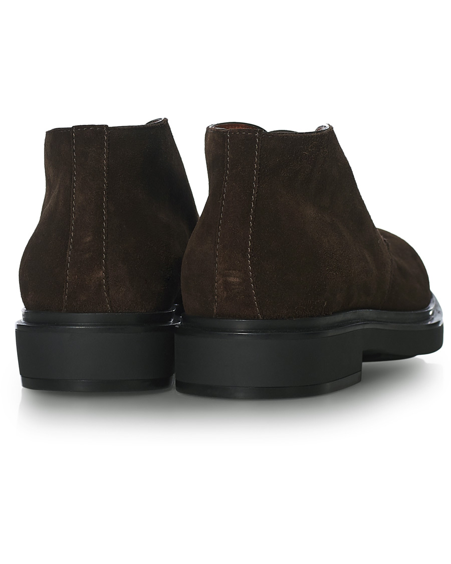 Men | Santoni Wembley Desert Boot Dark Brown Suede | Santoni | Wembley Desert Boot Dark Brown Suede