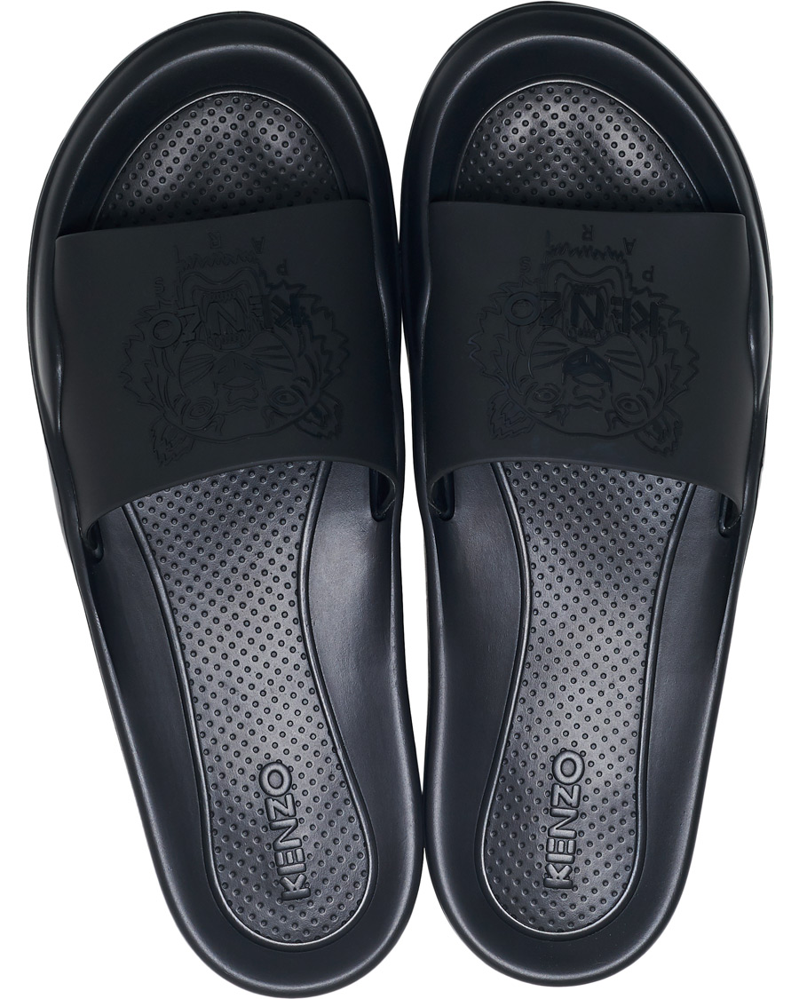 Men | KENZO Tiger Pool Mules Black | KENZO | Tiger Pool Mules Black