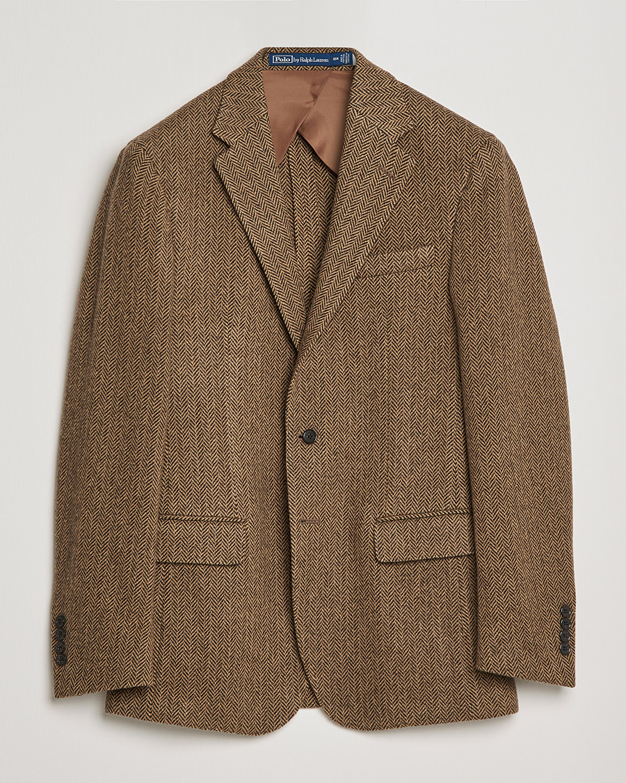Men | Blazers | Polo Ralph Lauren | Herringbone Sportcoat Brown