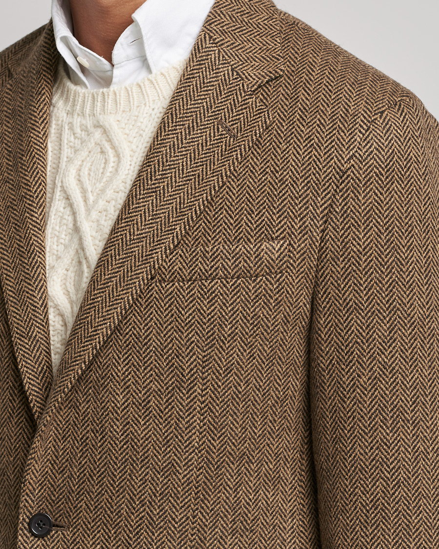 Men | Blazers | Polo Ralph Lauren | Herringbone Sportcoat Brown