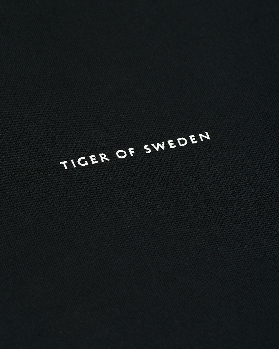 Men | Sweaters & Knitwear | Tiger of Sweden | Dominick Cotton Hoodie Black