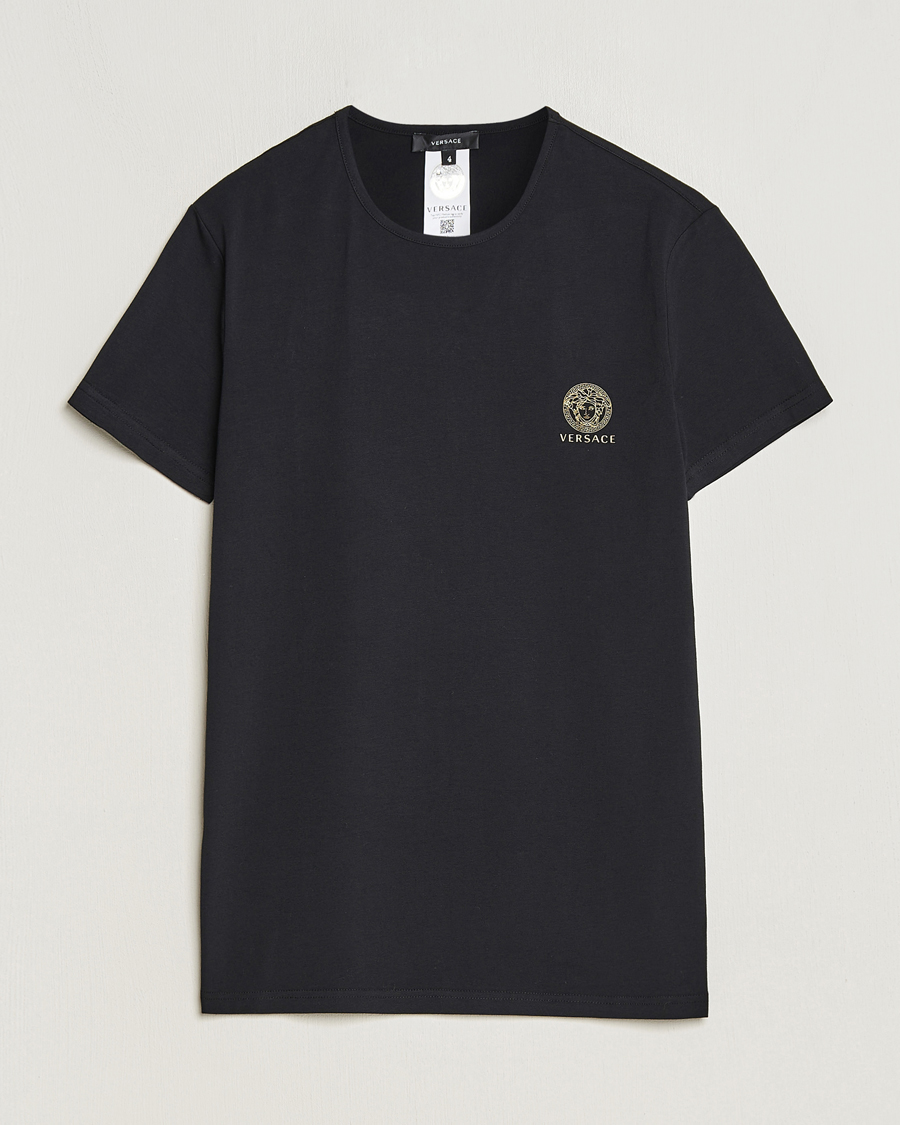 Men | Short Sleeve T-shirts | Versace | Medusa Tee Black