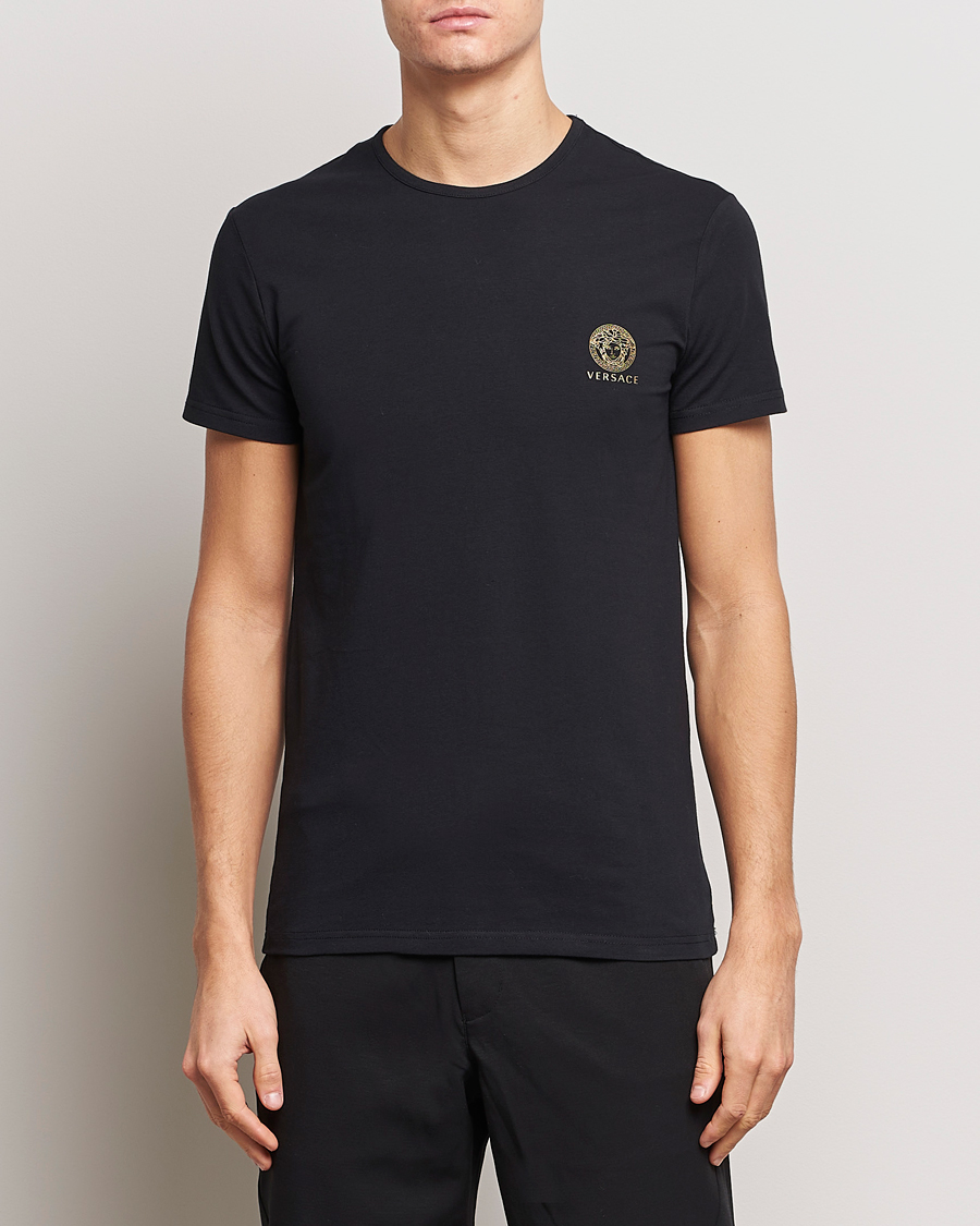Men | Short Sleeve T-shirts | Versace | Medusa Tee Black