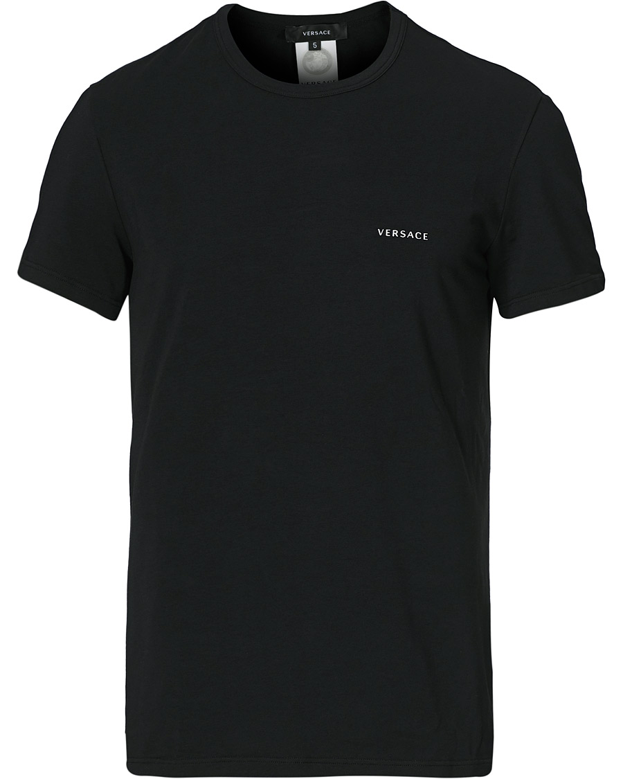 Men | T-Shirts | Versace | Logo Tee Black