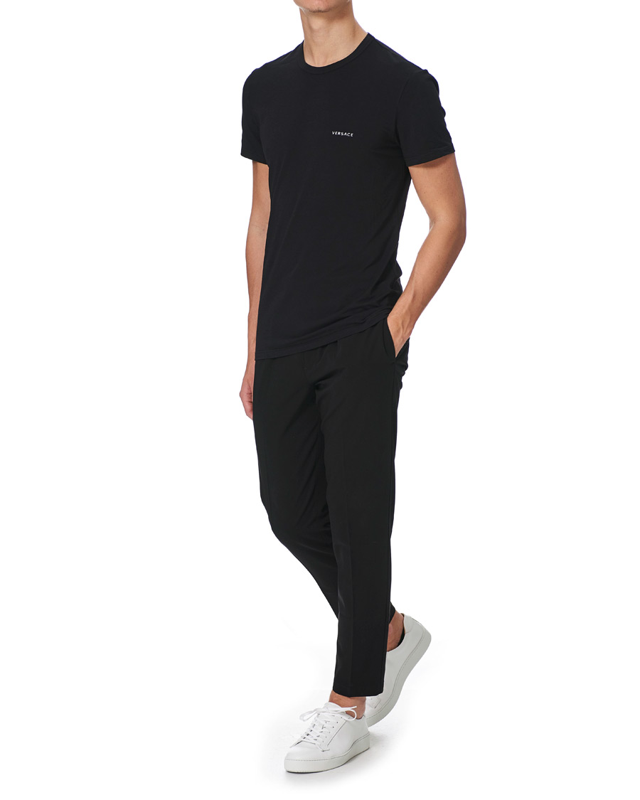 Men | T-Shirts | Versace | Logo Tee Black