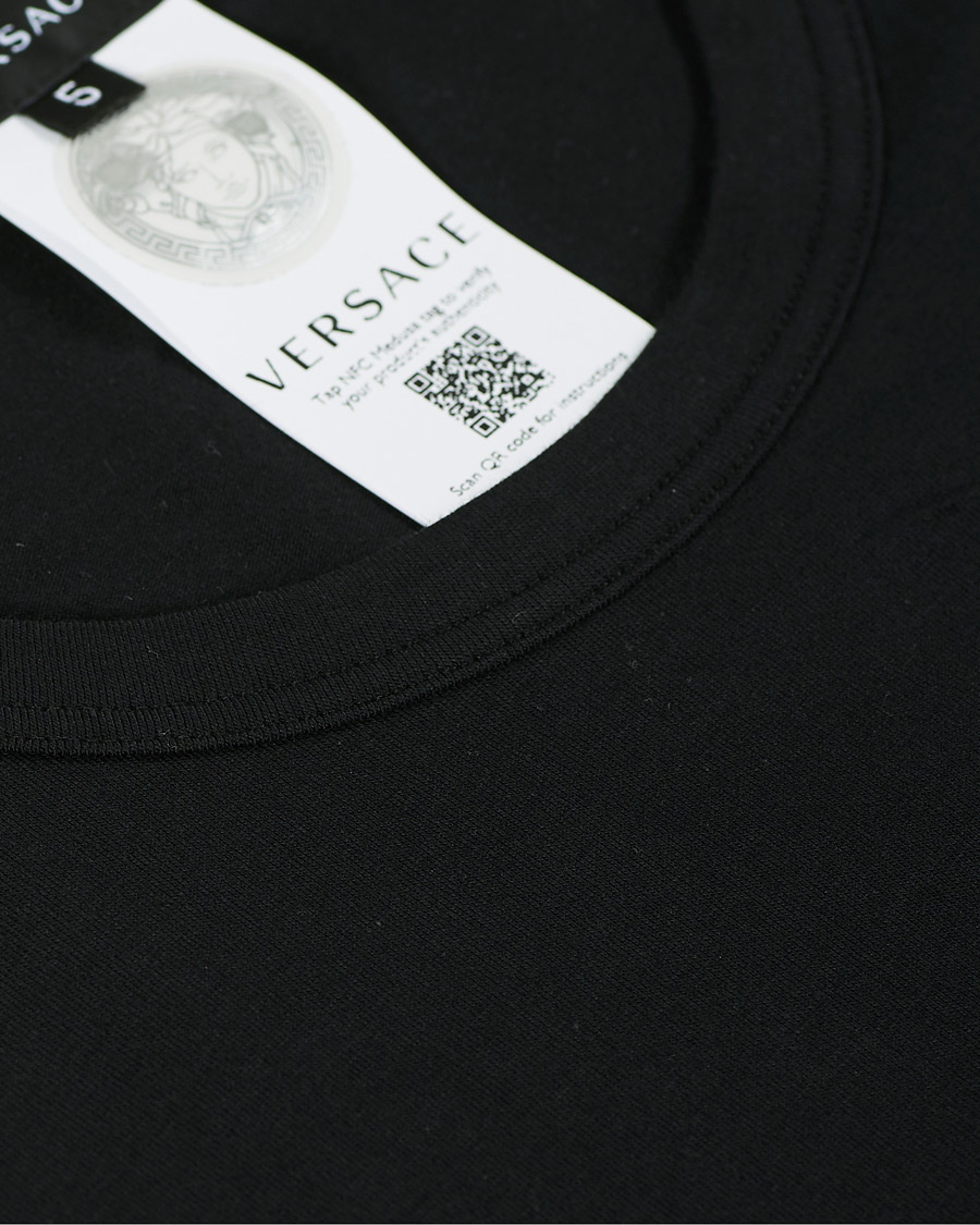 Men | T-Shirts | Versace | Logo Tee Black