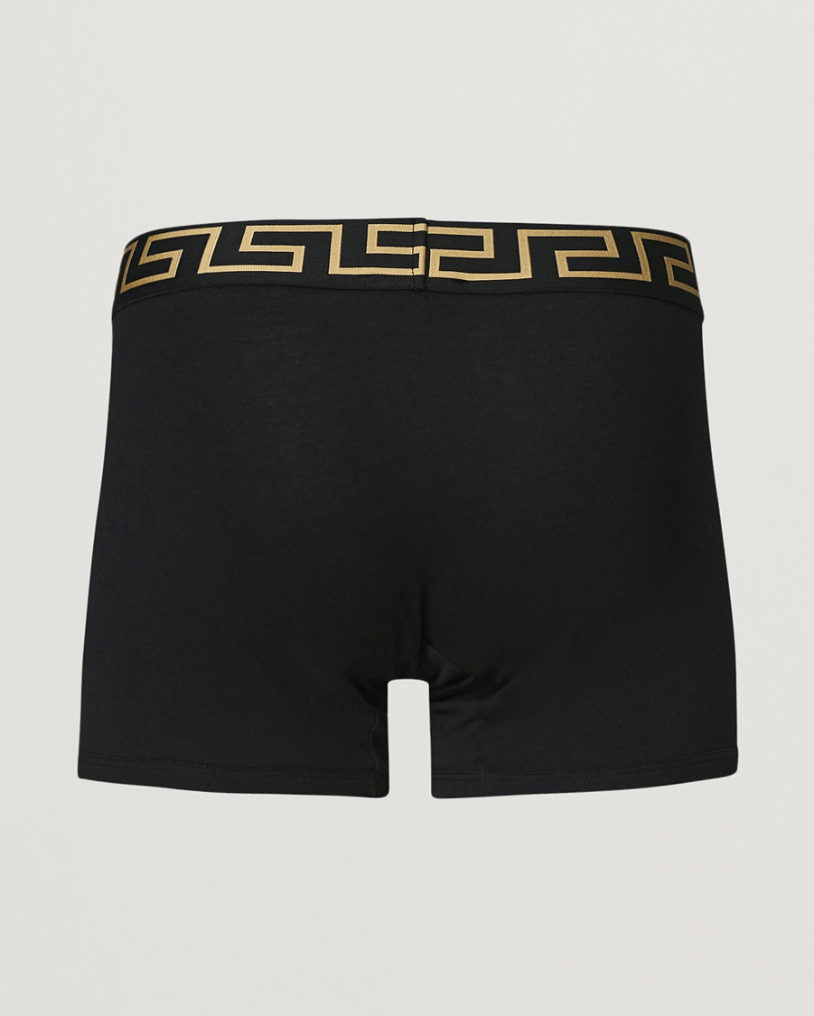 Men | Underwear & Socks | Versace | Greca Boxer Briefs Black