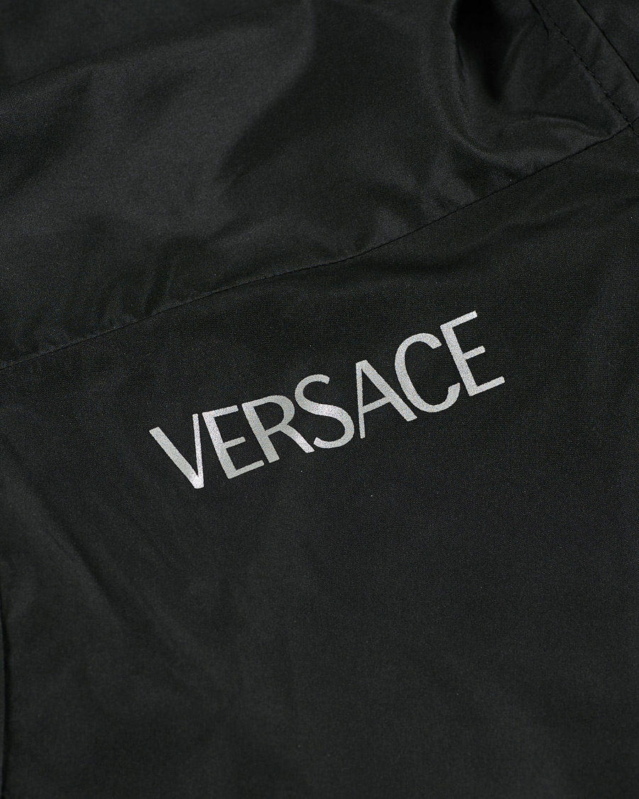 Men | Coats & Jackets | Versace | Monogram Hooded Jacket Black