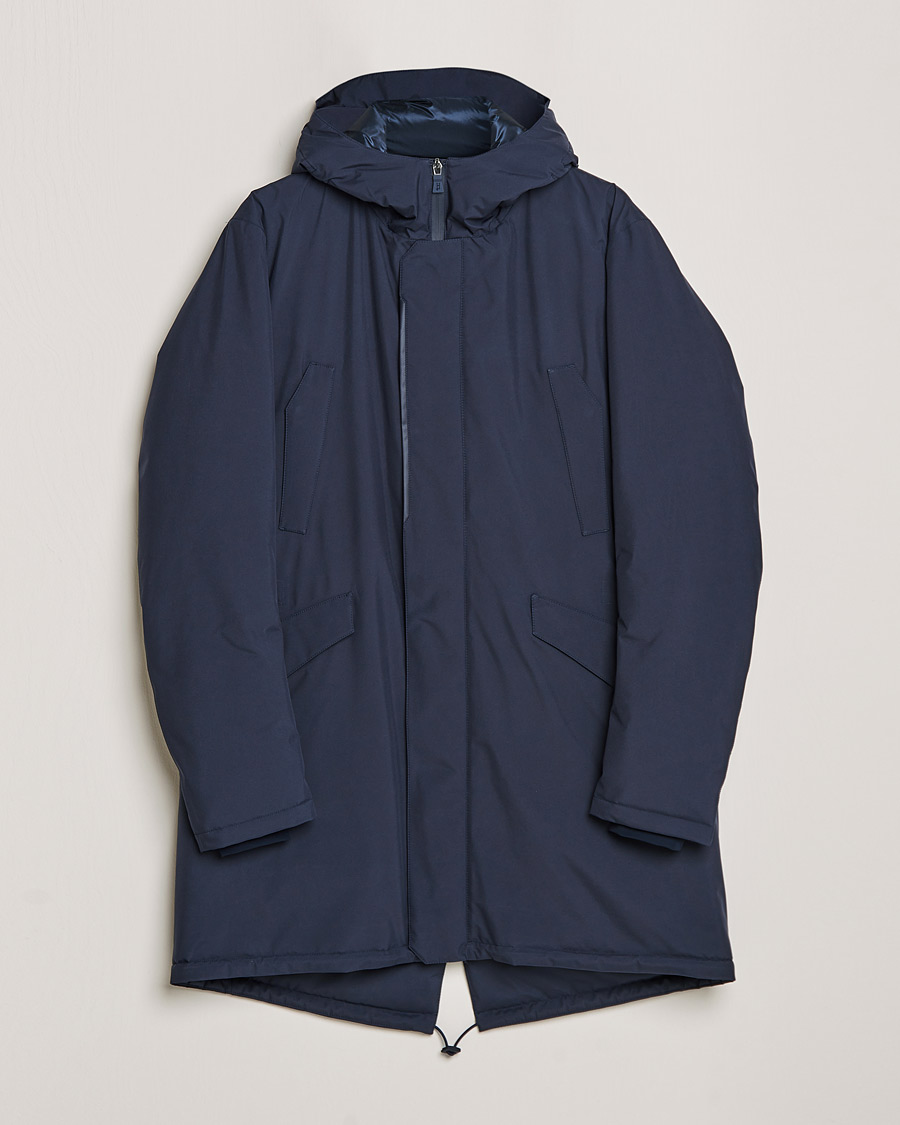 Men | Coats & Jackets | Herno | Laminar Goretex Car Coat Navy