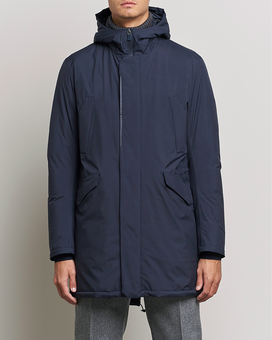 Men | Coats & Jackets | Herno | Laminar Goretex Car Coat Navy