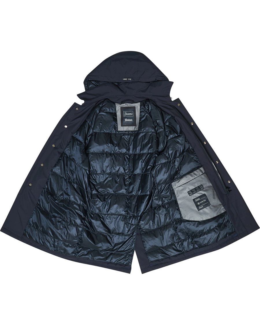 Men | Coats & Jackets | Herno | Laminar Goretex Car Coat Navy