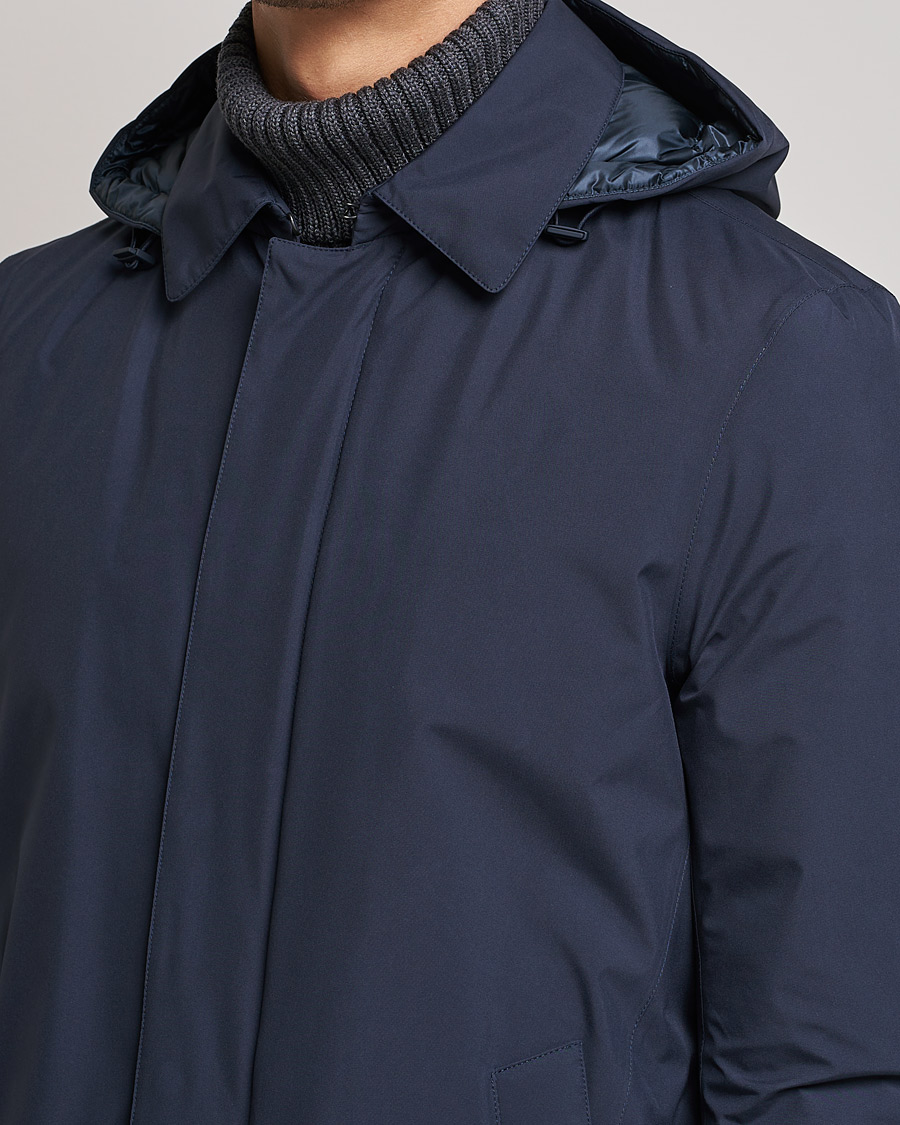 Men | Coats & Jackets | Herno | Laminar Waterproof Down Coat Navy