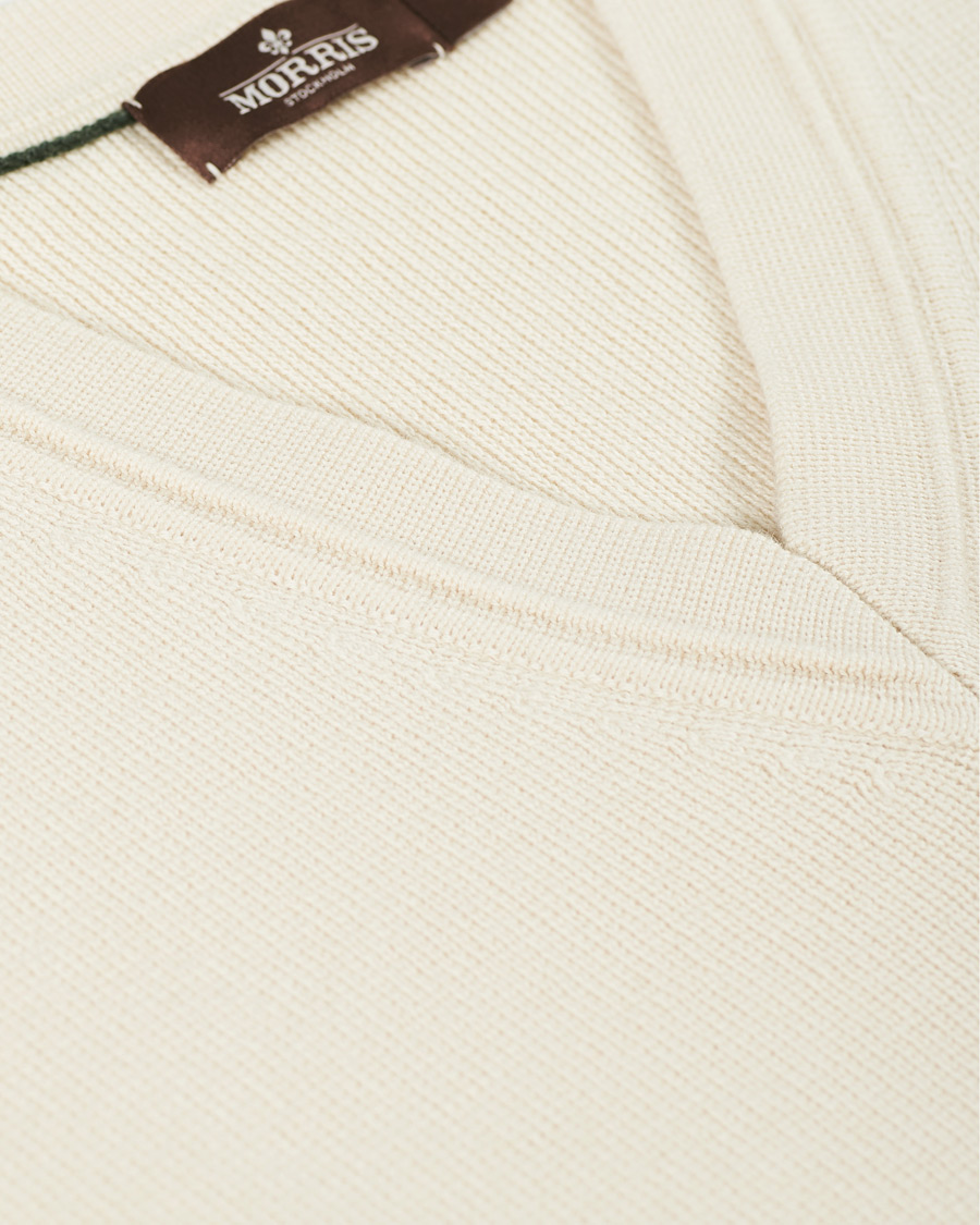Men | Sweaters & Knitwear | Morris Heritage | Maretiimo V-Neck Off White