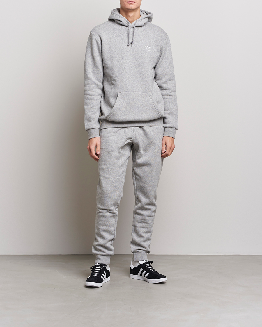 Men | Sweaters & Knitwear | adidas Originals | Essential Hoodie Grey Melange
