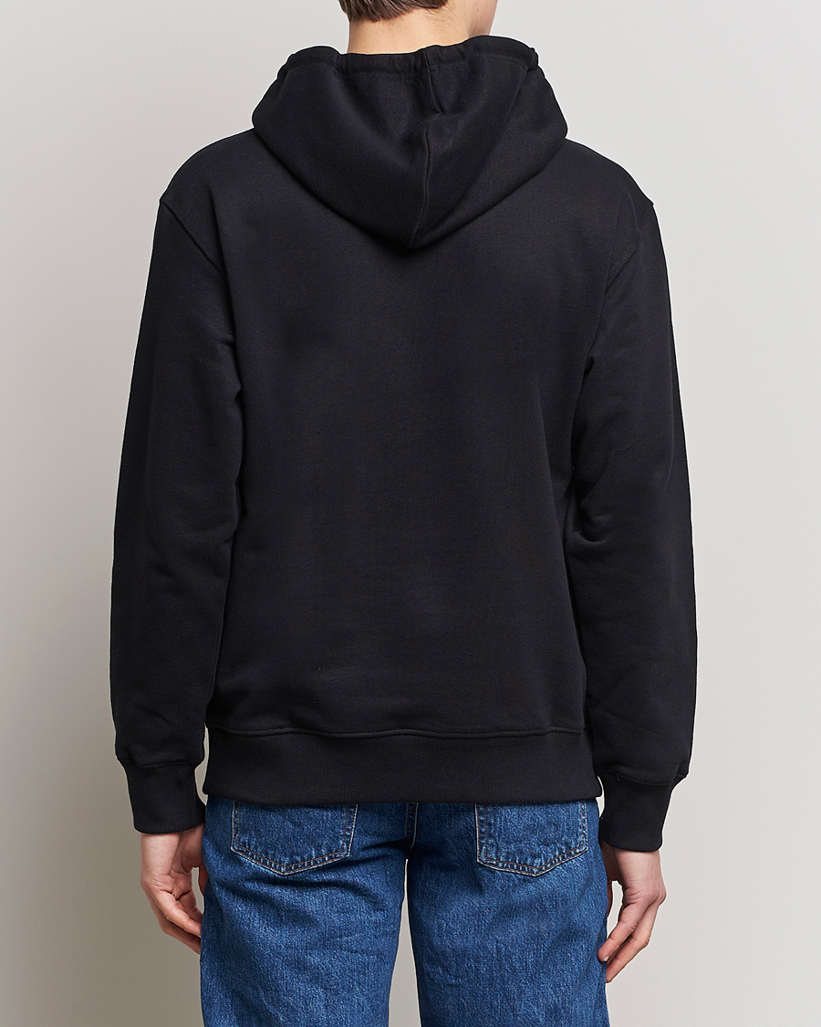 Men | Sweaters & Knitwear | Nudie Jeans | Franke Logo Hoodie Black