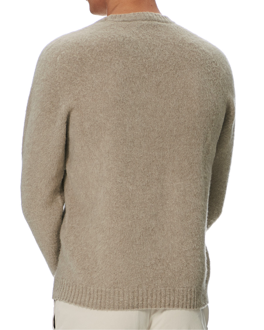 Men | Sweaters & Knitwear | Boglioli | Brushed Wool/Cashmere Sweater Beige