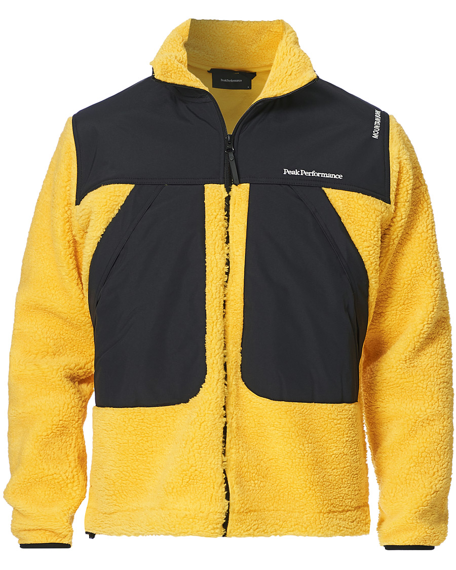 Men | Coats & Jackets | Peak Performance | Vipe 95 Pile Jacket Trek Yellow