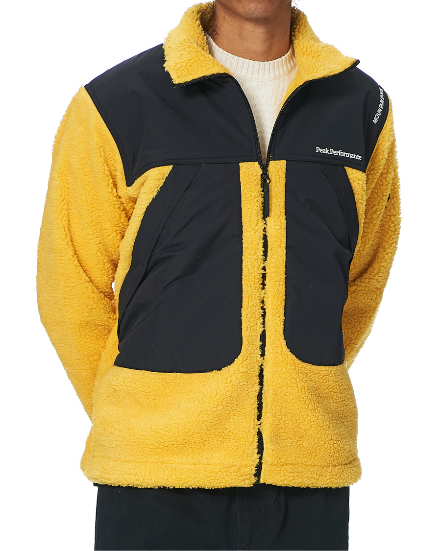 Men | Coats & Jackets | Peak Performance | Vipe 95 Pile Jacket Trek Yellow