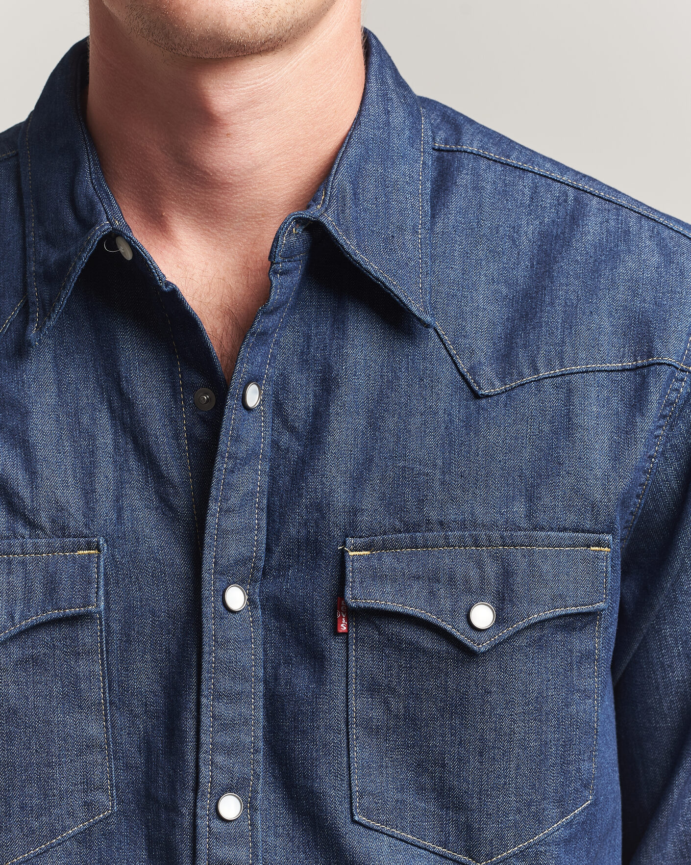 Men | Shirts | Levi's | Barstow Western Standard Shirt Rinse Marbled