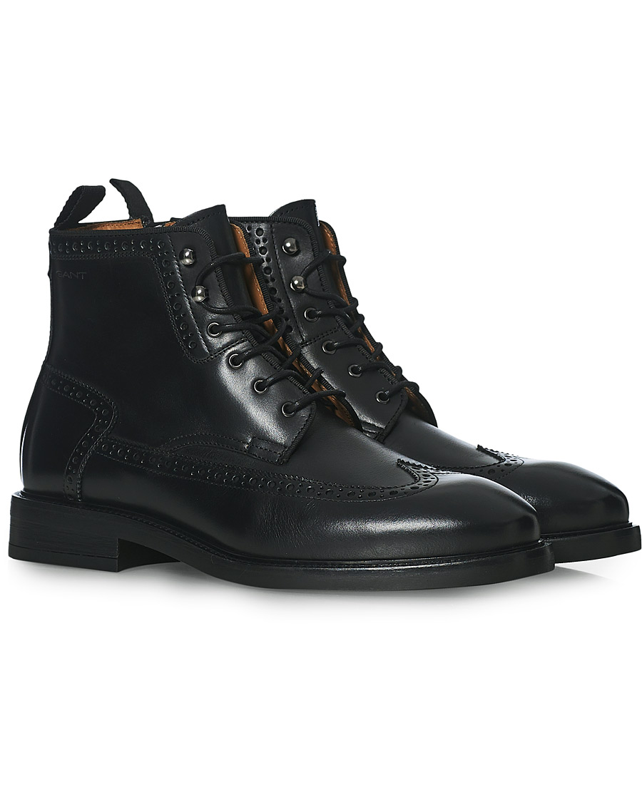 GANT Flairville Mid Lace Boot Black at CareOfCarl.com