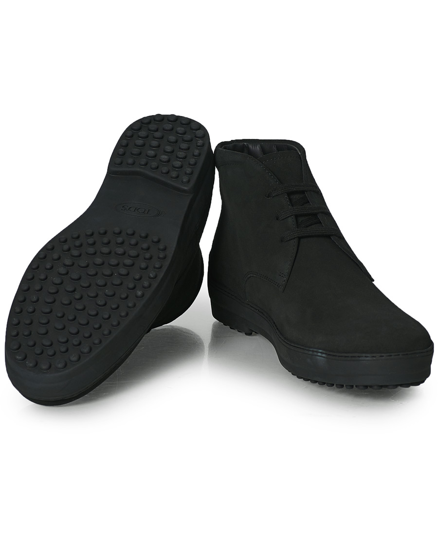 Men |  | Tod's | Winter Gommini Boots Black Suede