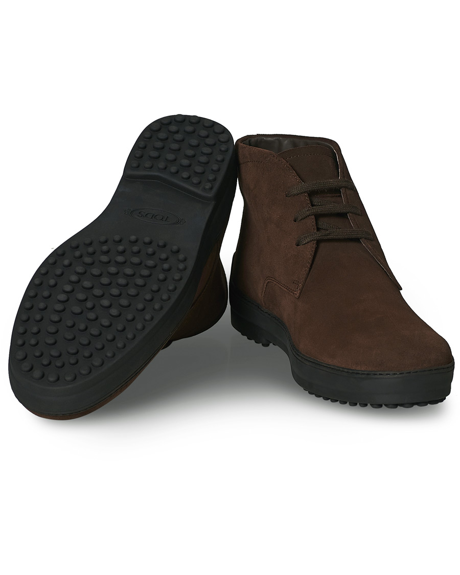 Men |  | Tod's | Winter Gommini Boots Dark Brown Suede