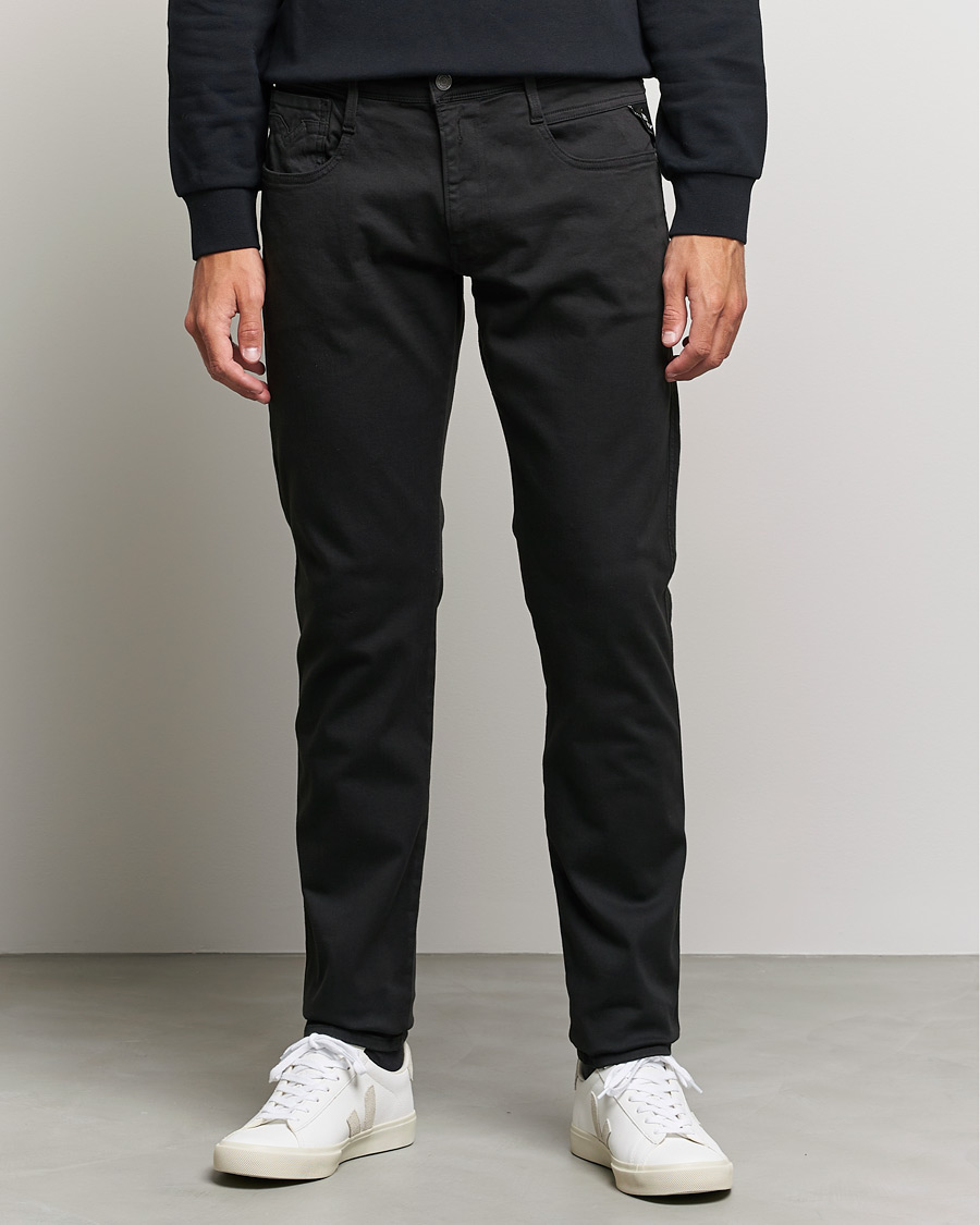 Men | Trousers | Replay | Anbass Hyperflex X.Lite 5-Pocket Pants Black