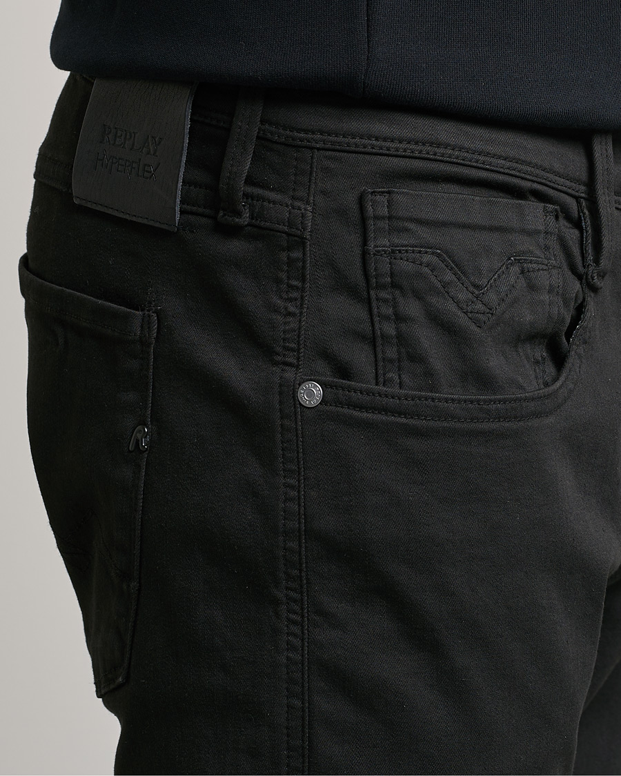 Men | Trousers | Replay | Anbass Hyperflex X.Lite 5-Pocket Pants Black