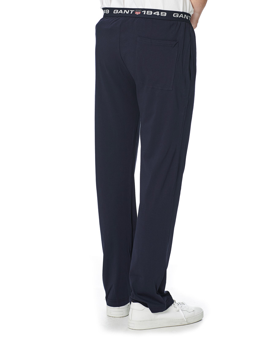 Men | Trousers | GANT | Retro Shield Jersey Pants Evening Blue