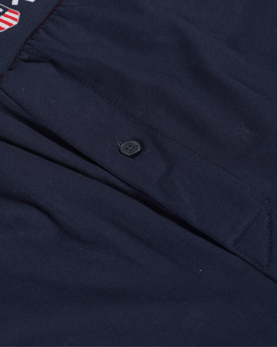 Men | Trousers | GANT | Retro Shield Jersey Pants Evening Blue