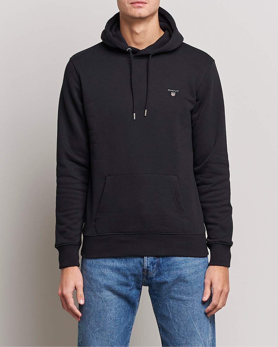 Men | Sweaters & Knitwear | GANT | Original Hoodie Black