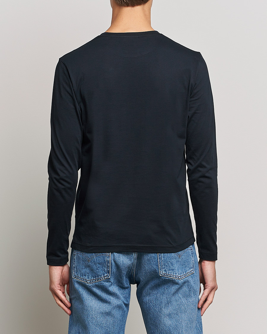 Men | T-Shirts | GANT | The Original Long Sleeve T-shirt Black