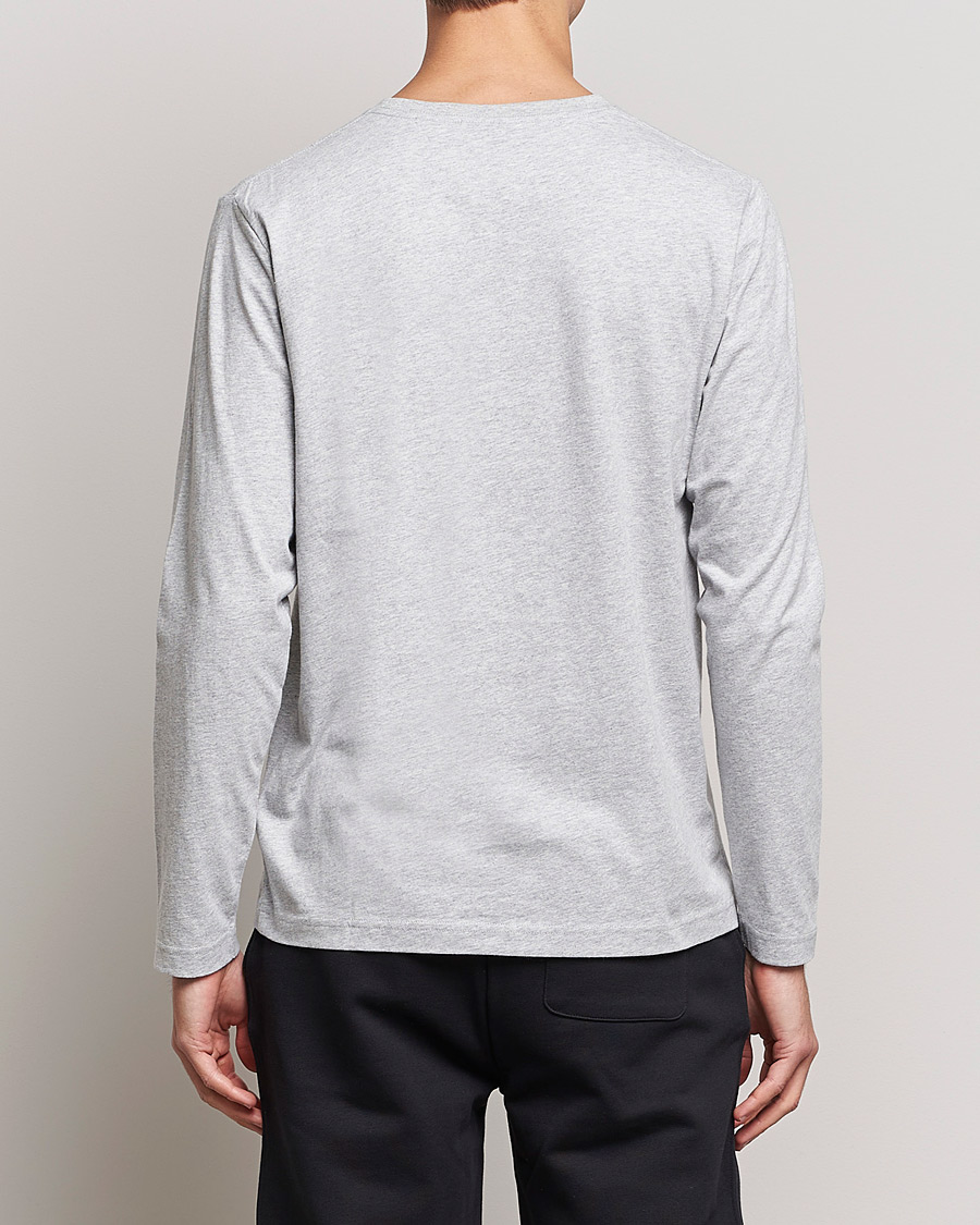 Men | T-Shirts | GANT | The Original Long Sleeve T-shirt Light Grey Melange