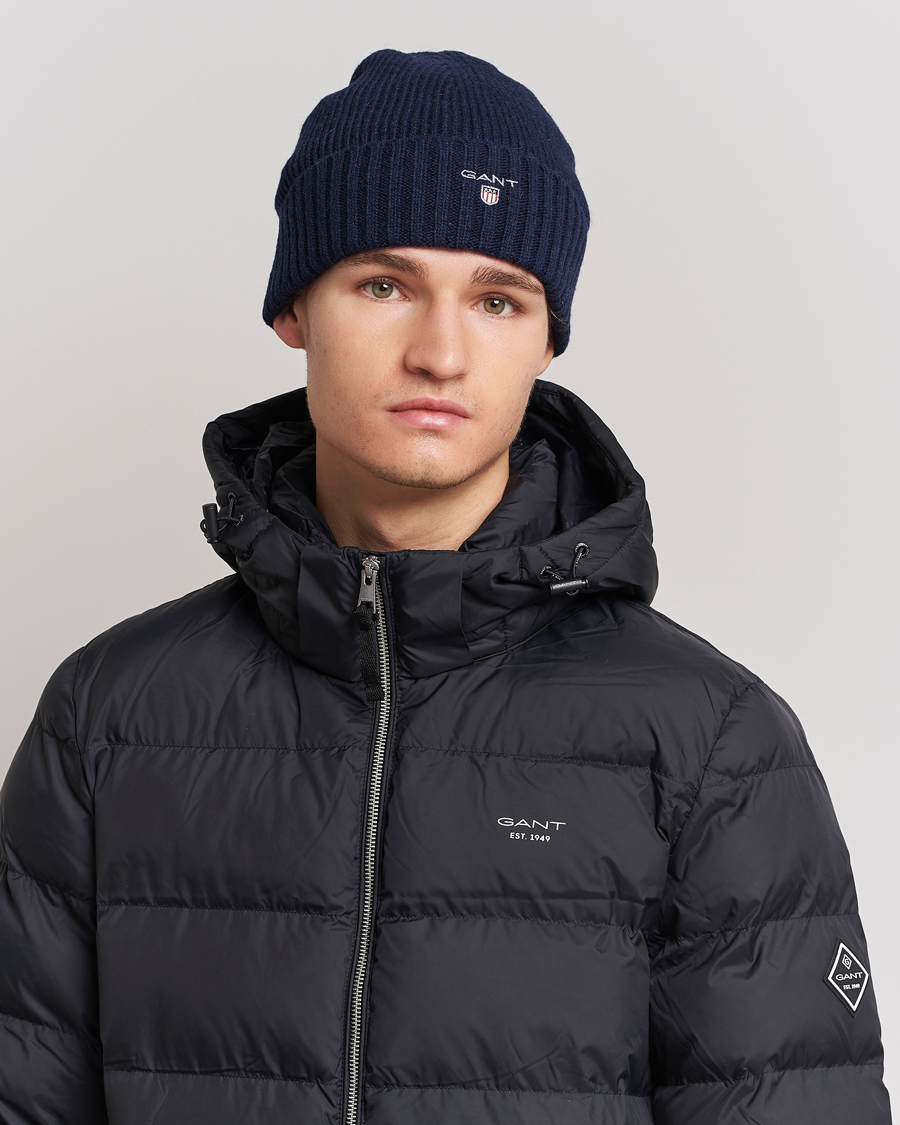 gant beanie navy