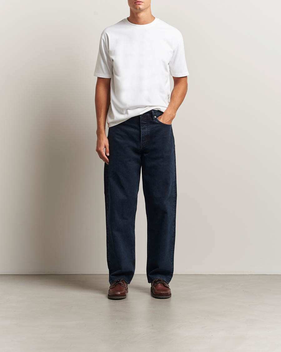 Men | T-Shirts | Drake's | Short Sleeve Hiking T-Shirt White