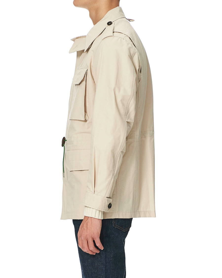 Men | Coats & Jackets | Drake's | Cotton/Nylon Sport Jacket Ecru