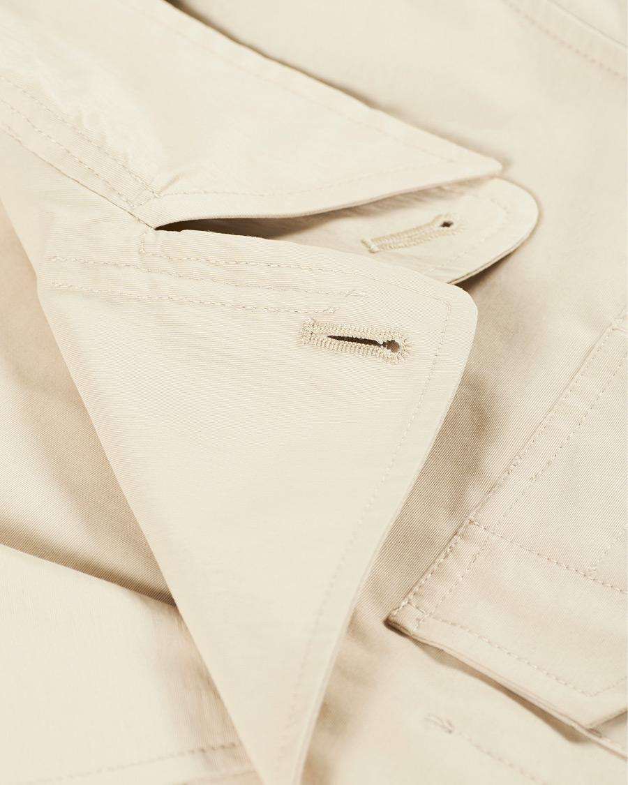 Men | Coats & Jackets | Drake's | Cotton/Nylon Sport Jacket Ecru