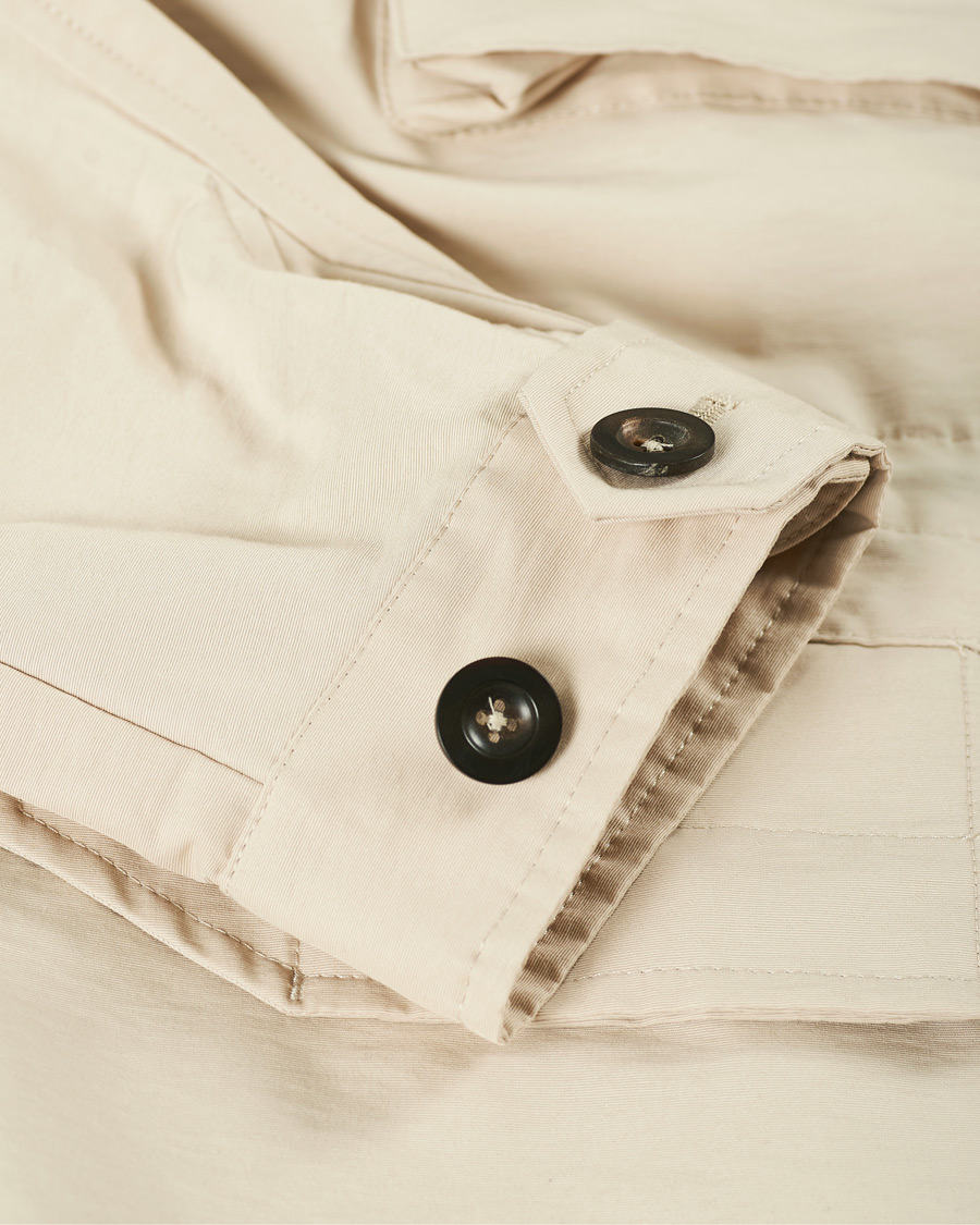 Men | Coats & Jackets | Drake's | Cotton/Nylon Sport Jacket Ecru