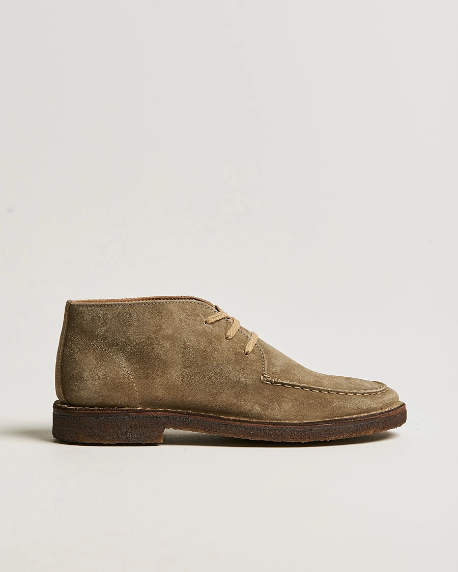 Men | Boots | Drake's | Crosby Moc-Toe Suede Chukka Boots Sand